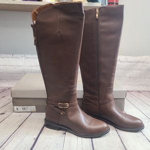 Franco Sarto Hadley Brown Leather Riding Boots - Sizes 8.5/9